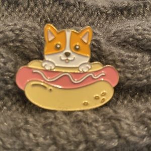 Corgi Hot dog pin - NWOT